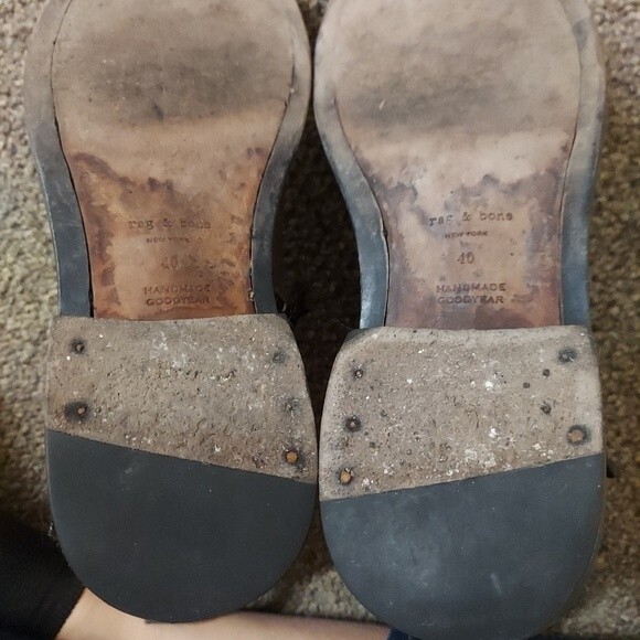 Rag & Bone Shearling Lined Ashford Moto Boots Sz 10 - Picture 9 of 12